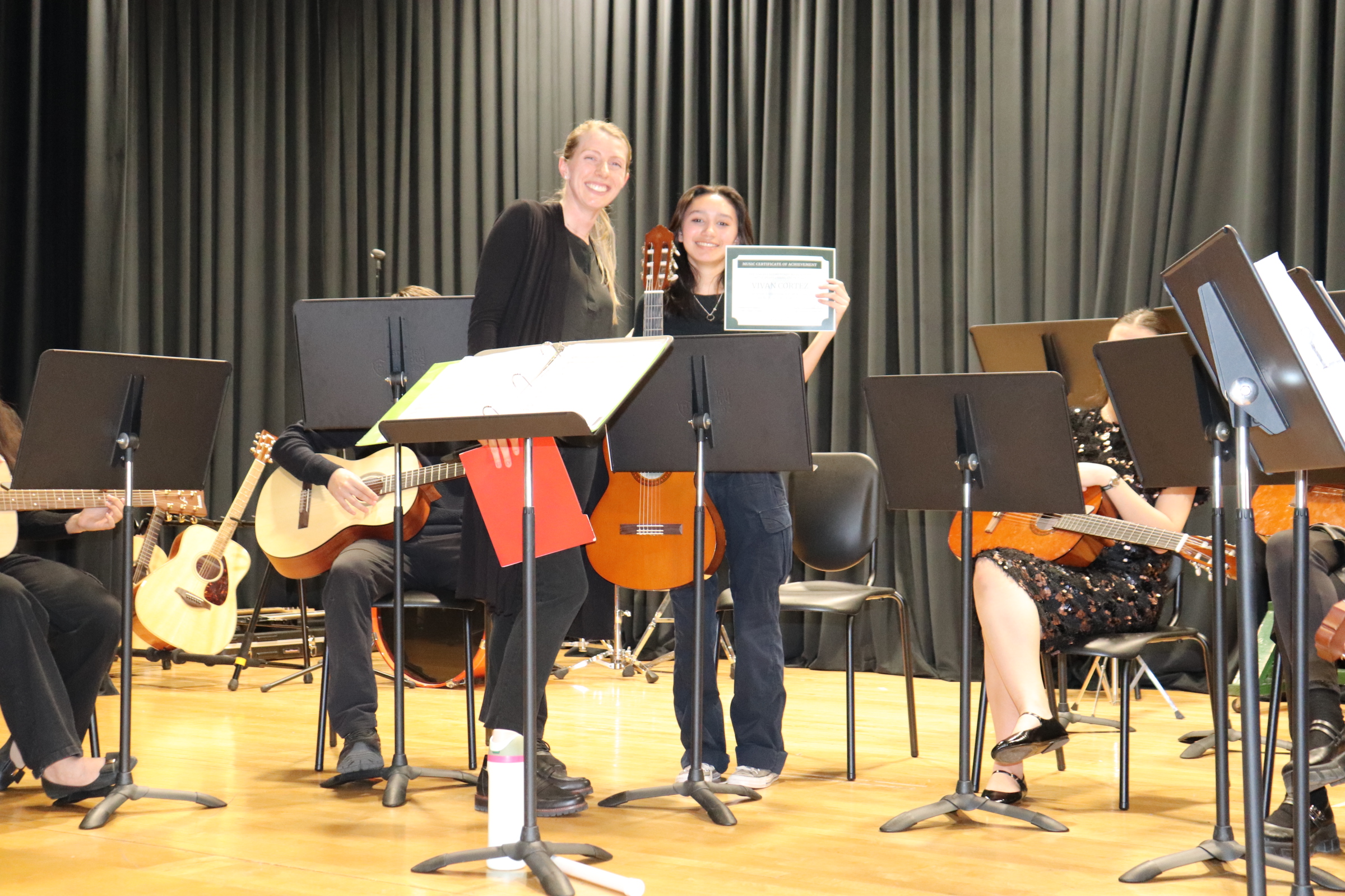 Musicians on stage